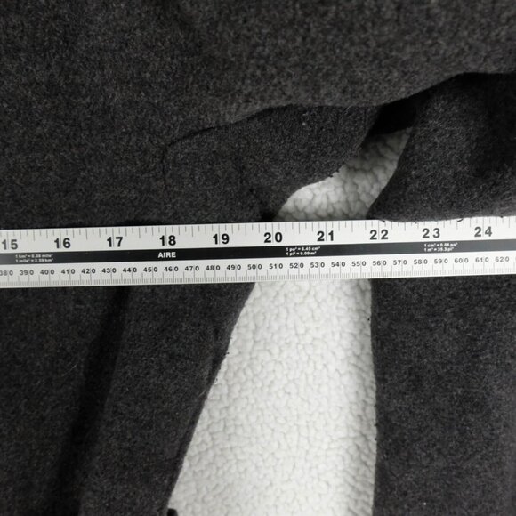 Gap Hoodie Womens Small Gray Open Belted Wool Blend Lightweight Hooded Casual - Picture 7 of 8